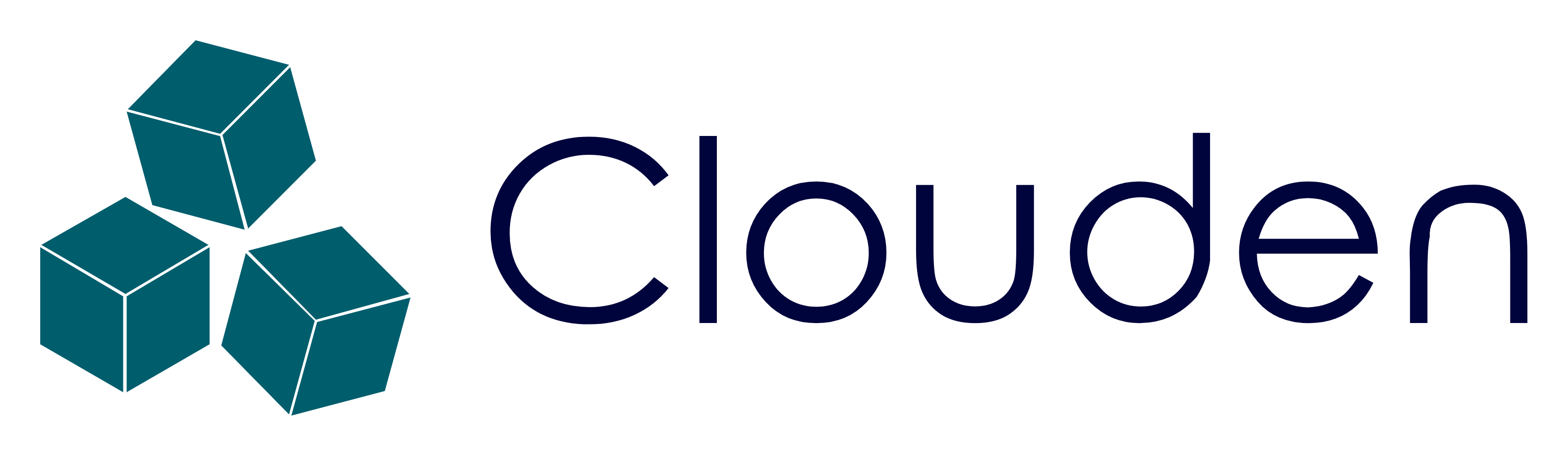 Clouden logo with white background